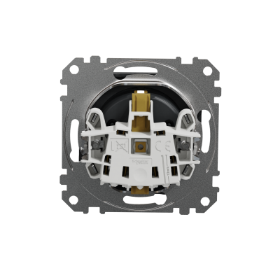 Sedna Design & Elements Gniazdo schuko z przesłonami czarny antracyt SDD114021 SCHNEIDER (SDD114021)